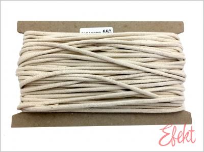 Šnúrka bavlnená 3mm - knot.
